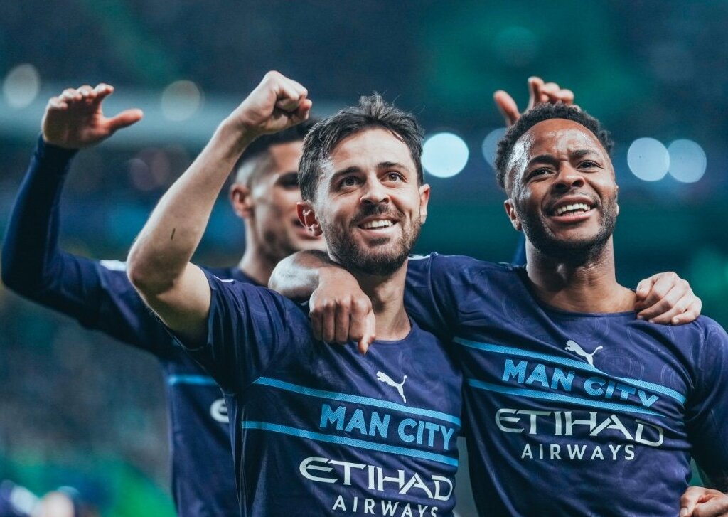 Champions League: Manchester City golea a Sporting en ida de octavos de final