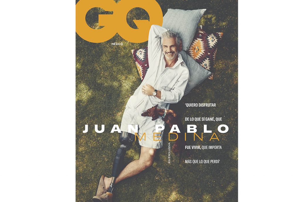 Juan Pablo Medina en la portada de revista GQ