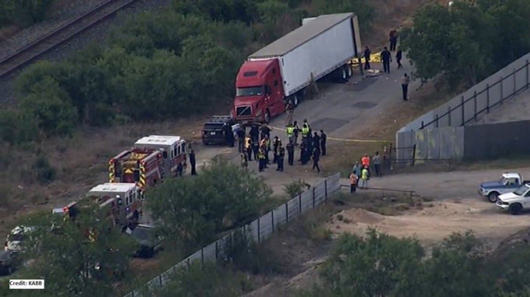 Localizan 50 migrantes sin vida en el interior de un camión en Texas; 22 son mexicanos