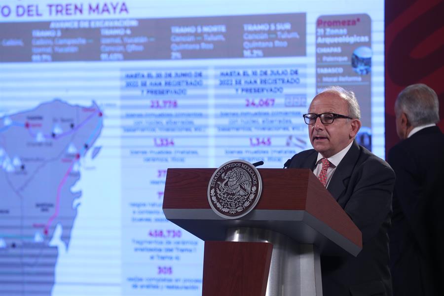 México recupera más de 500 mil objetos patrimoniales en obra del Tren Maya