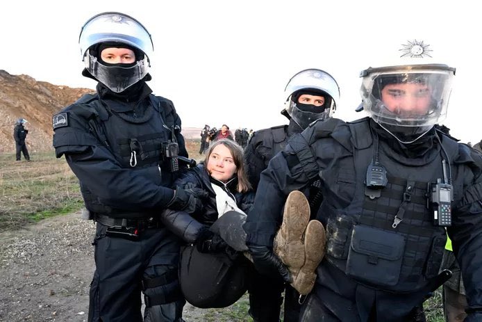 Greta Thunberg es detenida por la policía en Alemania