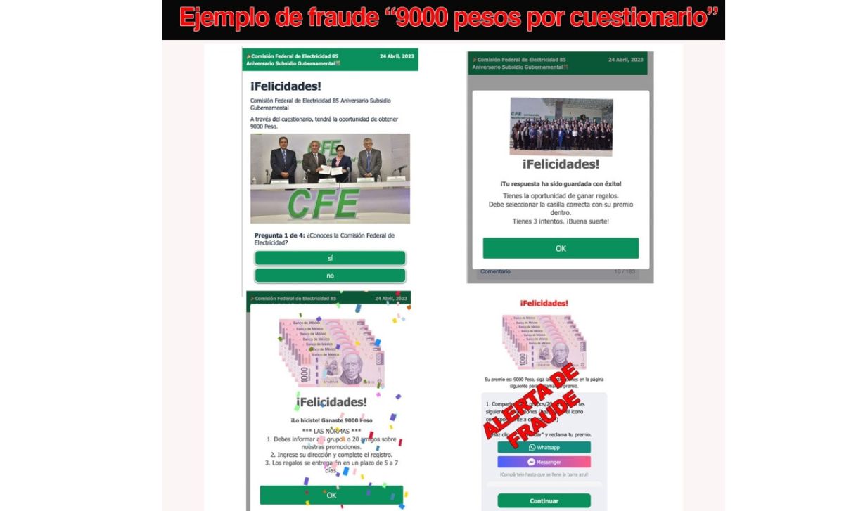 CFE alerta a usuarios por fraude, así te estafan