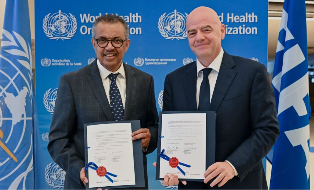 FIFA y OMS amplían colaboración para promover la salud a través de fútbol