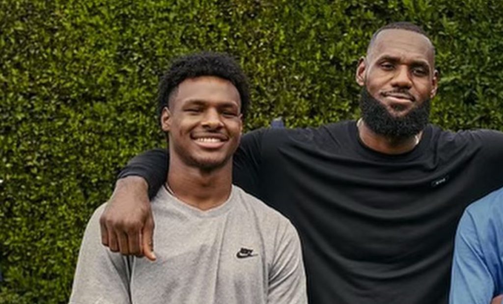 Bronny y LeBron James