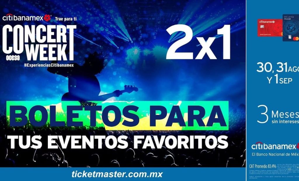 Flyer de Concer Week de Tickermaster