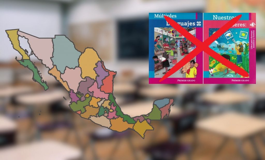 Nuevos libros de la SEP con mapa de México