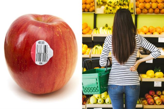 Aprende a leer las etiquetas pegadas en algunas frutas y verduras