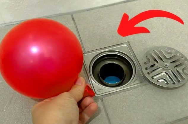 Truco del globo en la coladera del baño que debes aplicar