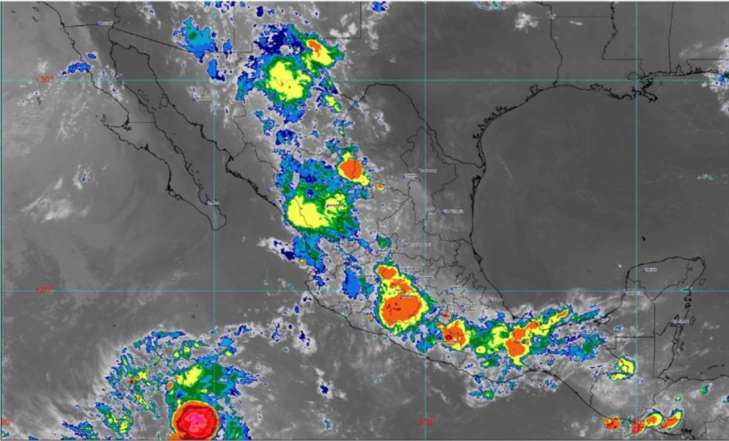 Imagen satelital del Servicio Meteorológico Nacional