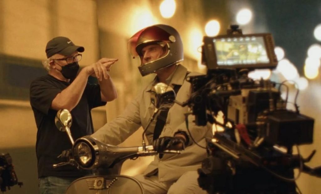 Set de The Killer, con Michael Fassbender y David Fincher