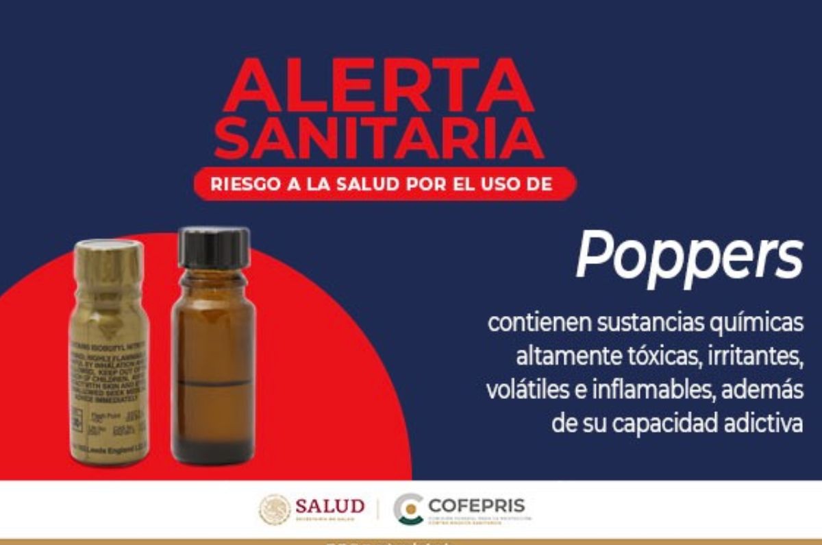 Cofepris lanza alerta sanitaria contra ‘poppers’: Qué son y cómo afectan