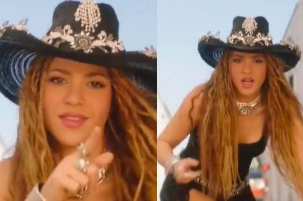 Shakira en el video de canción con Fuerza Regida