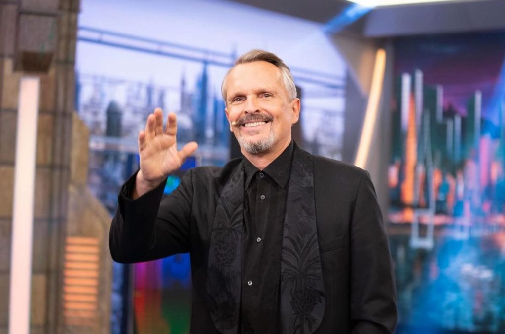 Miguel Bosé durante su participación en el programa El Hormiguero
