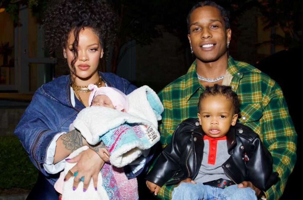 Rihanna, A$AP Rocky y sus hijos