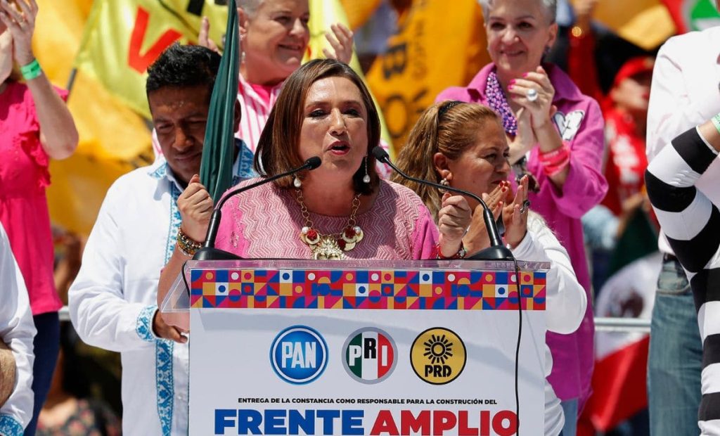 Xóchitl Gálvez nombrada candidata del Frente Amplio por México.