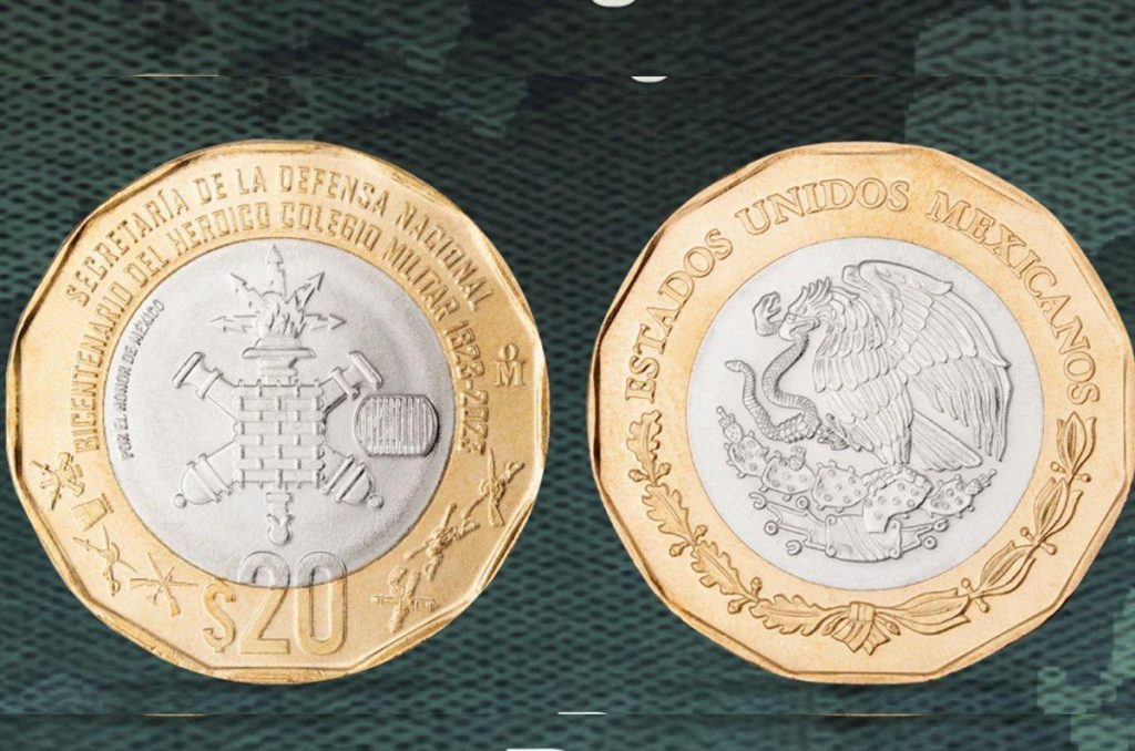 Nueva moneda conmemorativa de 20 pesos