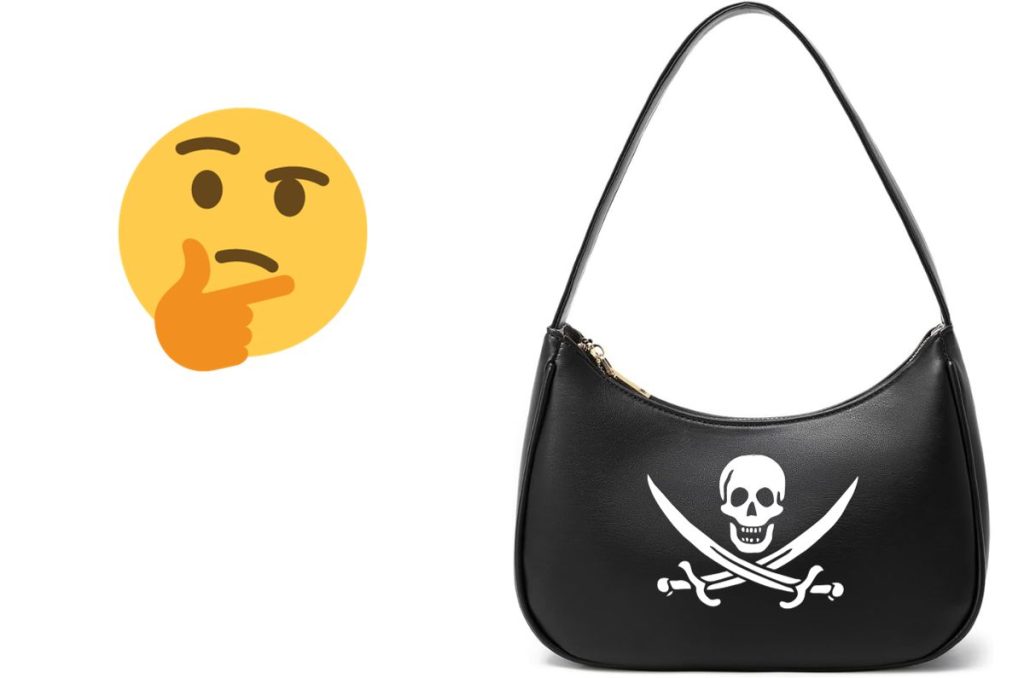 Bolsa con logo de pirata