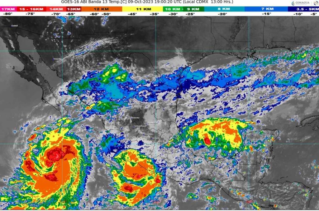 Imagen satelital de México