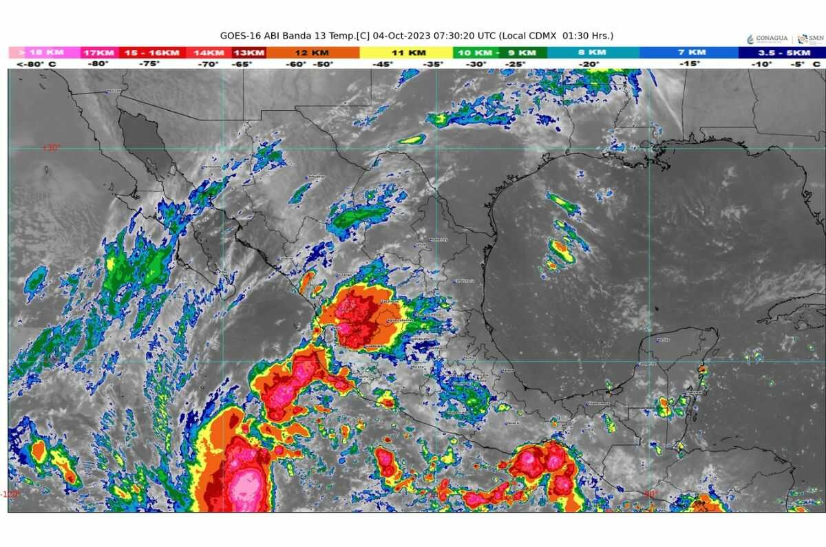 Tormenta Tropical Lidia se forma en costas mexicanas, amenaza estos estados