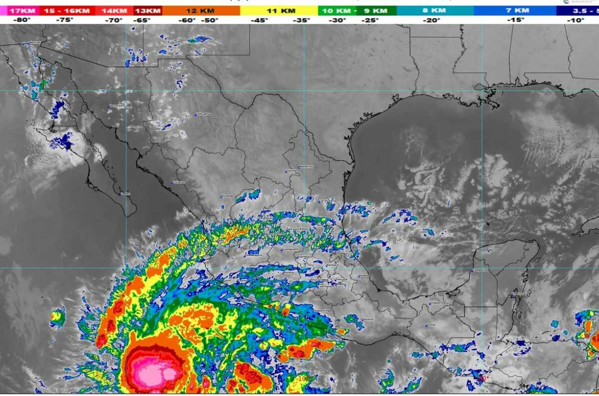 Tormenta tropical Norma dejará lluvias intensas en cuatros estados de