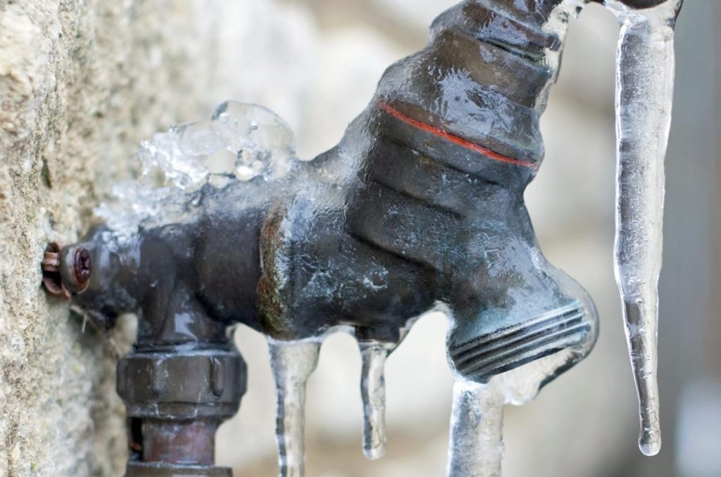 Tubería congelada