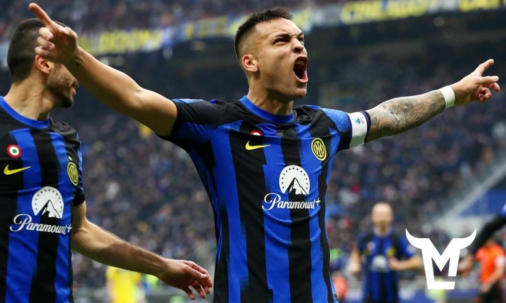 Lautaro Martínez con el Inter de Milán