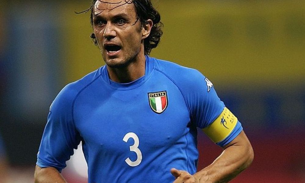 Paolo Maldini en la selección italiana