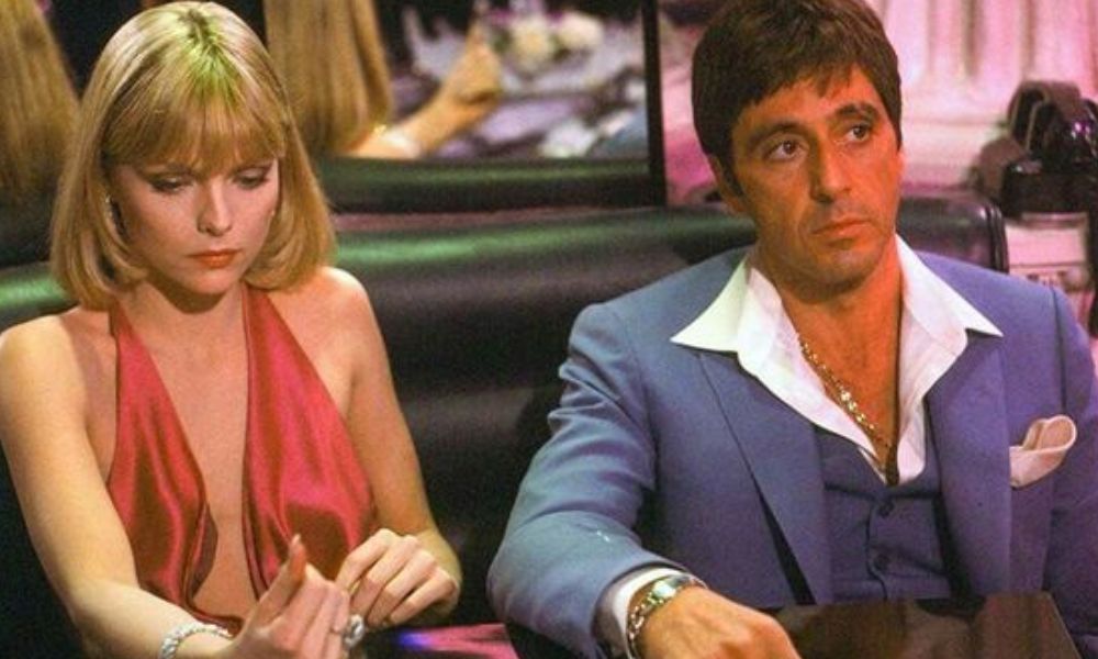 Tony Montana y Elvira Hancock