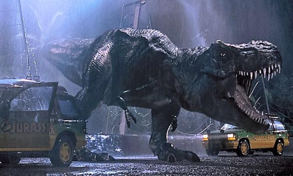 T-rex en Jurassic Park