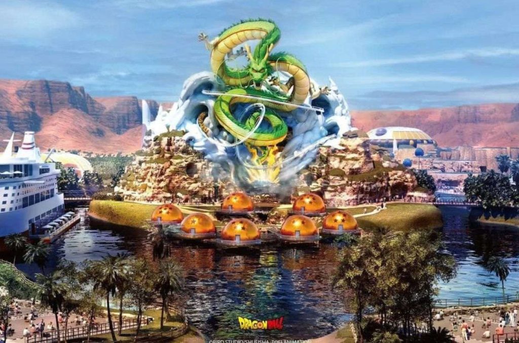 El cielo resplandece: Habrá parque temático de Dragon Ball.