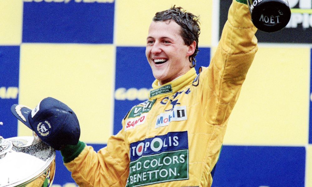 Michael Schumacher en Benetton