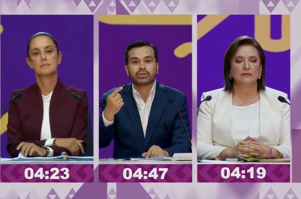 Primer debate presidencial del INE rumbo a Elecciones 2024.