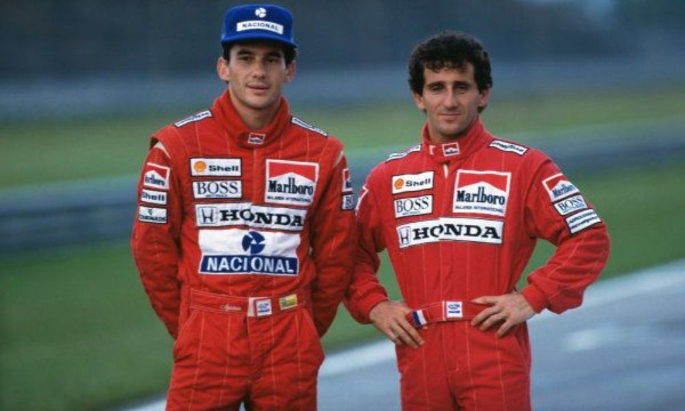 Alain Prost y Ayrton Senna
