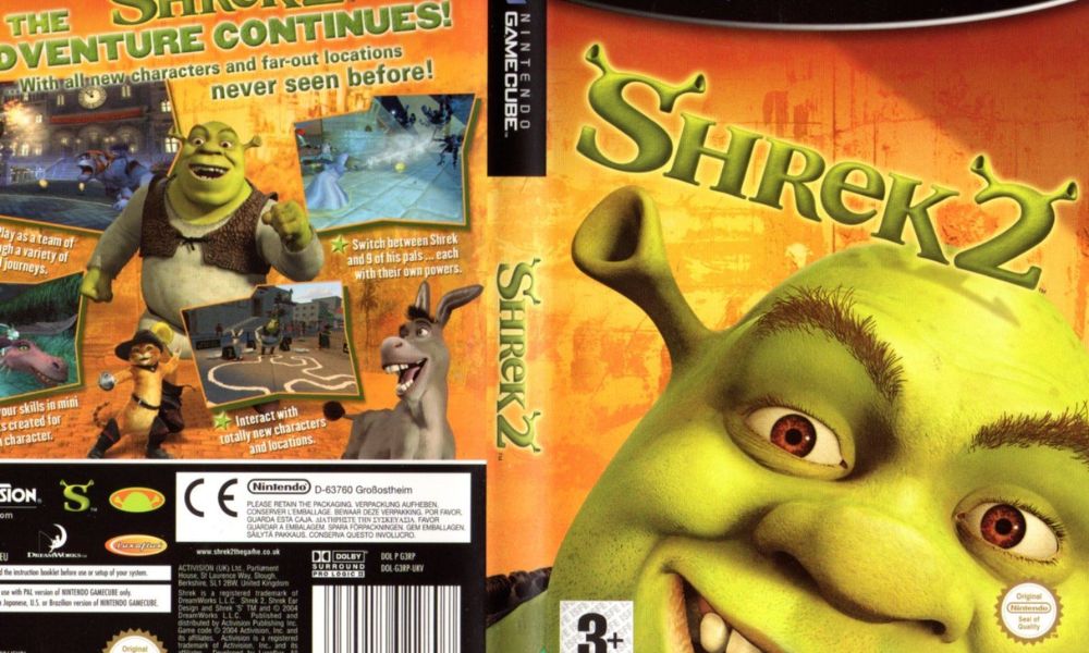 El juego de Shrek 2 para GameCube