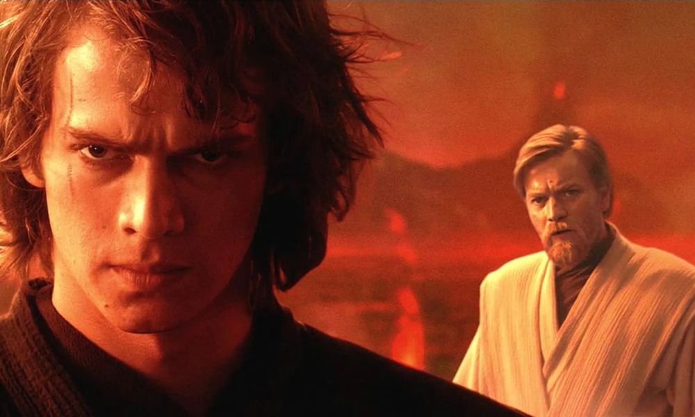 Escena de Obi-Wan Kenobi contra Anakin