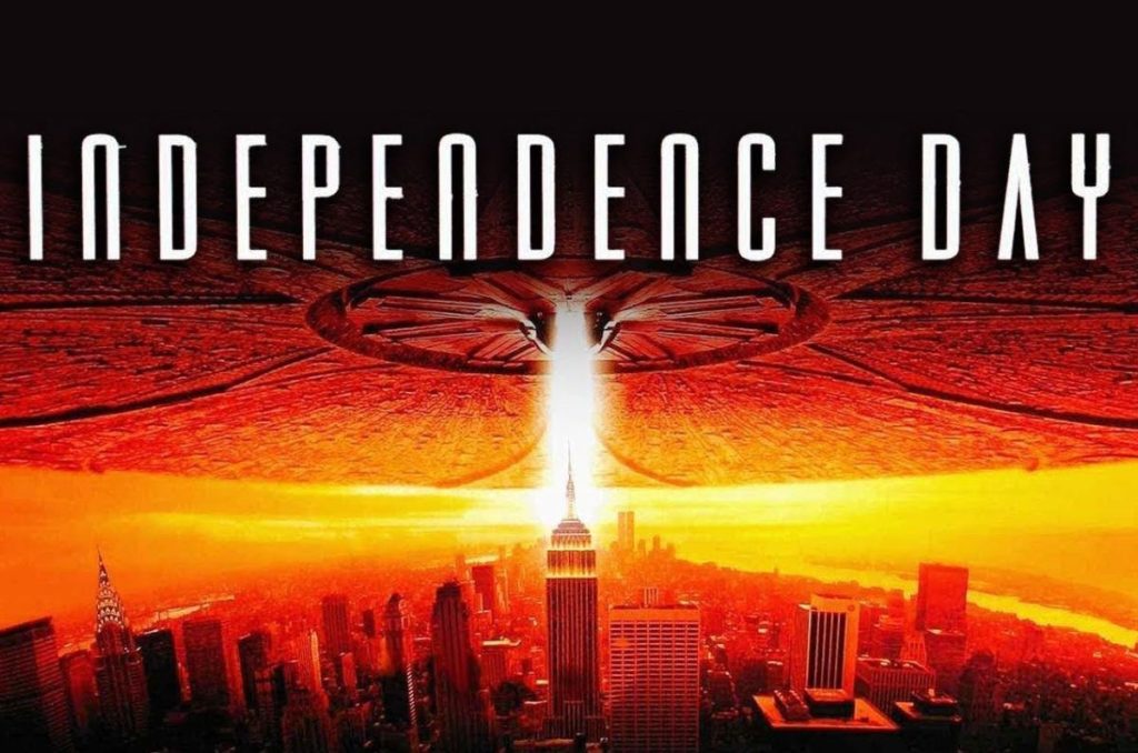 Invasión alienígena en la película Independence Day