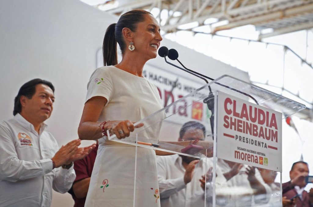 La candidata presidencial Claudia Sheinbaum reconoció este domingo que existe una "sequía muy prolongada" en el Valle de México.