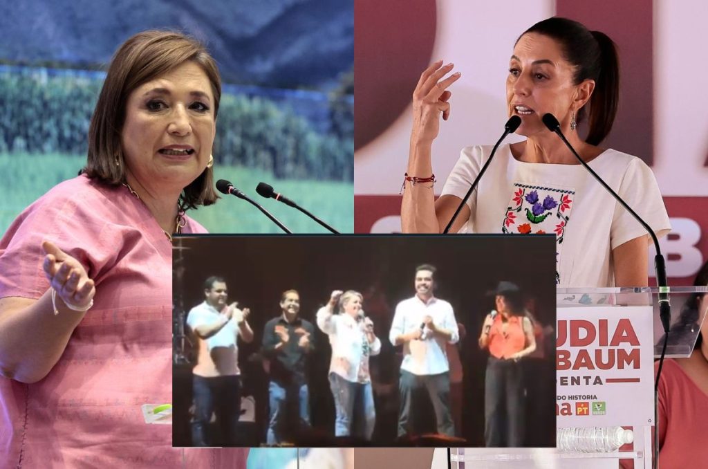 Las candidatas Xóchitl Gálvez y Claudia Sheinbaum externaron sus condolencias ante la tragedia que ocurrió en evento de Jorge Álvarez Máynez.
