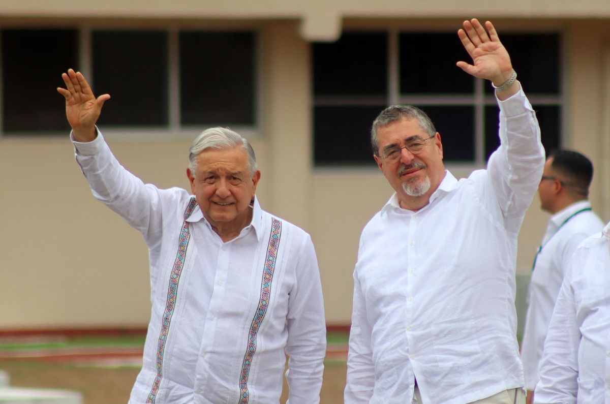 Presidentes AMLO y Arévalo se reúnen en la frontera México-Guatemala