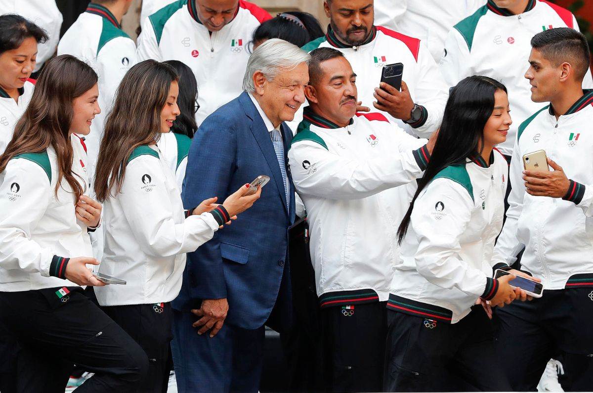 AMLO confía en triunfos de atletas mexicanos en Olimpiadas 2024