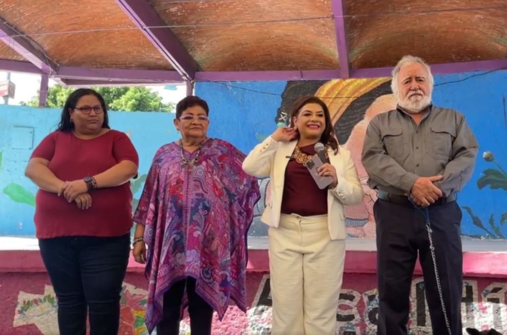 Clara Brugada, candidata por Morena a la jefatura de Gobierno de la Ciudad de México, acudió a votar acompañada de su animal de compañía.