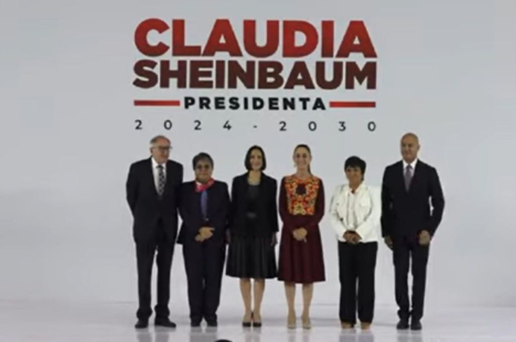La presidenta electa Claudia Sheinbaum presentó este jueves a cinco miembros más del que será su gabinete presidencial.