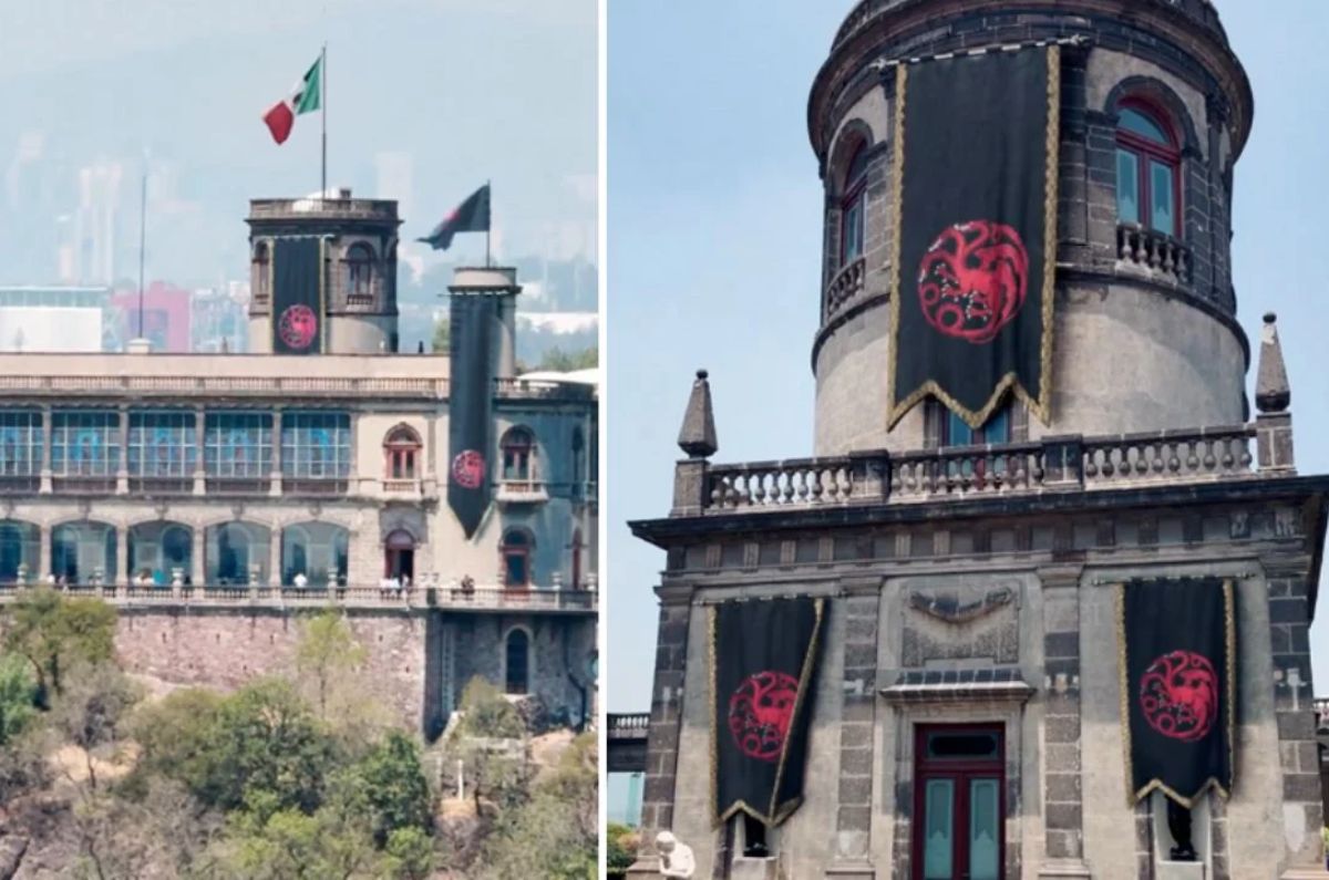 INAH demandará a MAX por colocar banderas de House of The Dragon en Castillo de Chapultepec