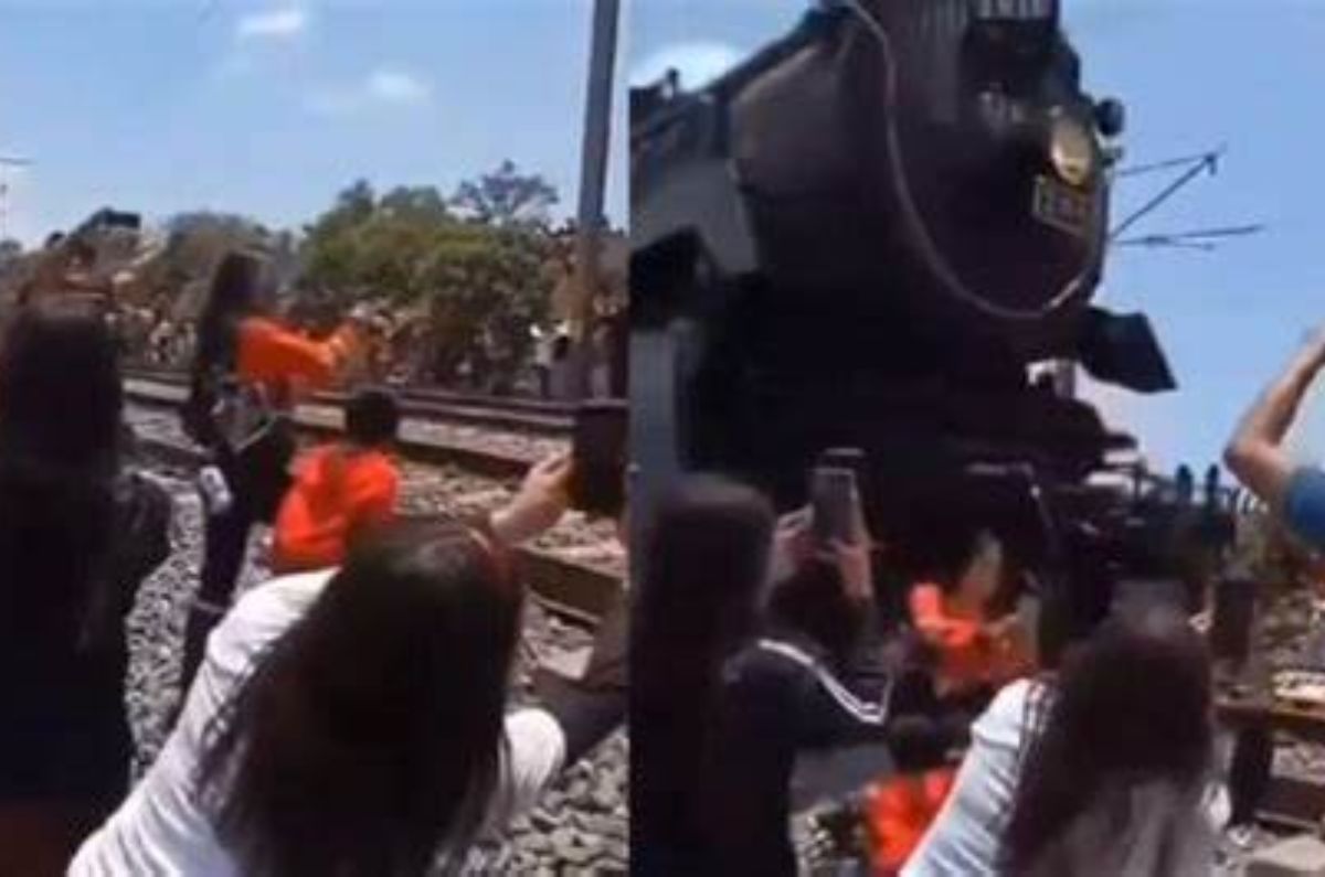 Mujer muere al intentar tomarse selfie con locomotora La Emperatriz