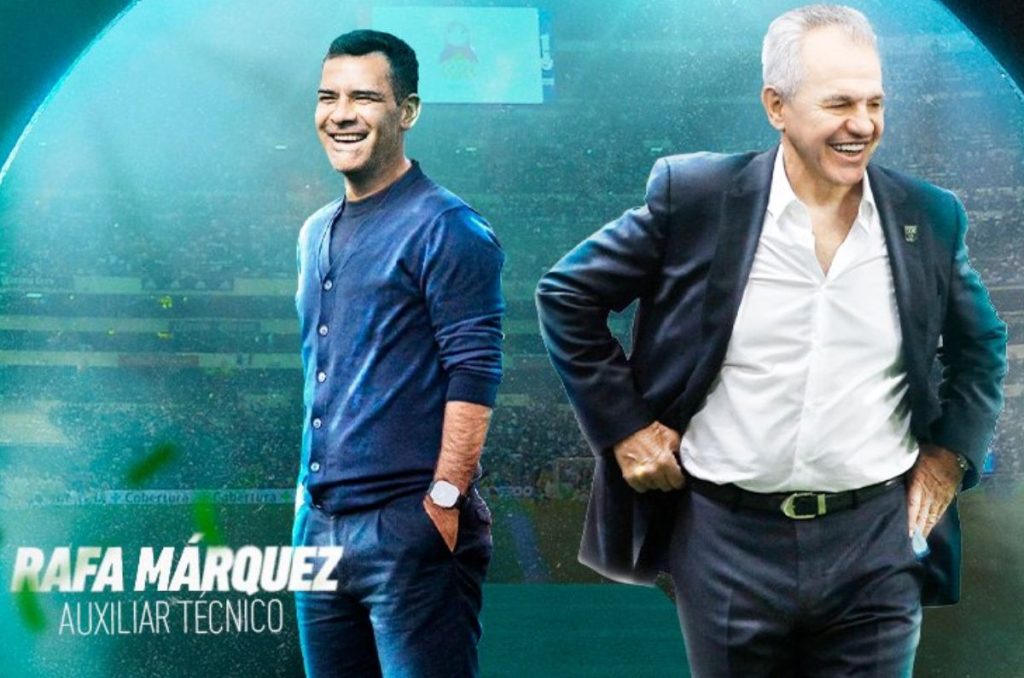 Javier Aguirre y Rafael Márquez fueron confirmados este lunes como seleccionador y asistente de la selección mexicana, rumbo a 2026.