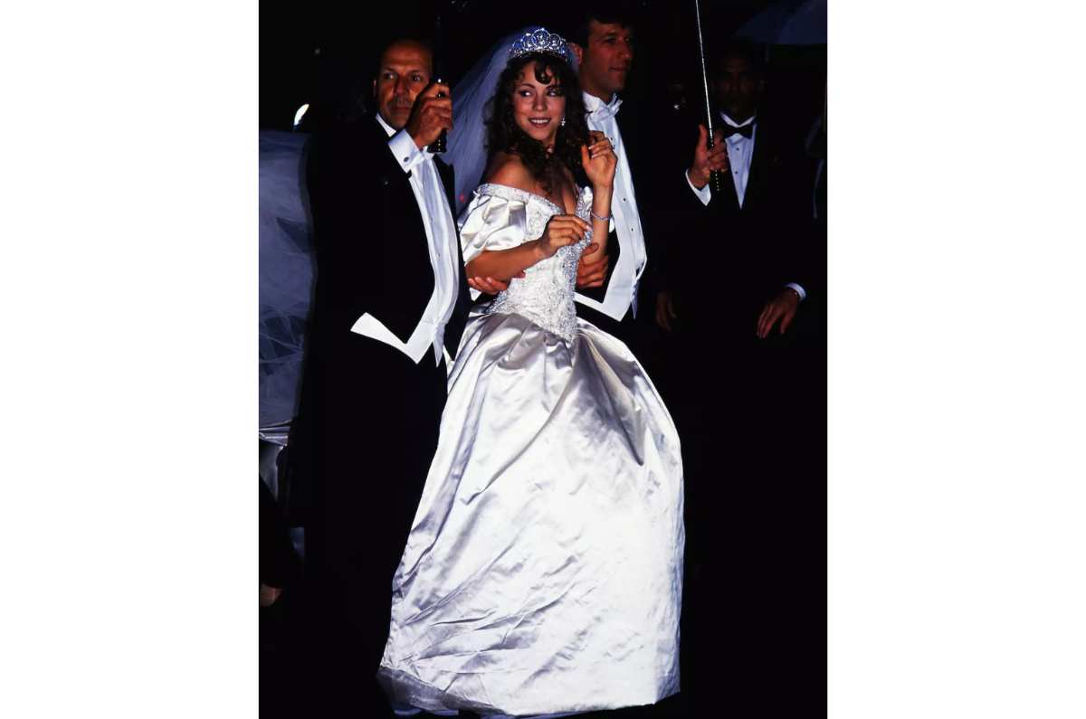 Mariah Carey en su boda con Tommy Mottola / Cortesía