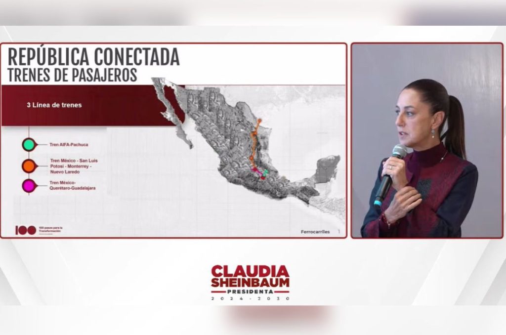 México tendrá nuevas líneas de tren de pasajeros en México, el proyecto apunta que será similar al Tren Maya rumbo al norte.