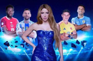 Shakira levantando el evento, se presentará en la final de la Copa América