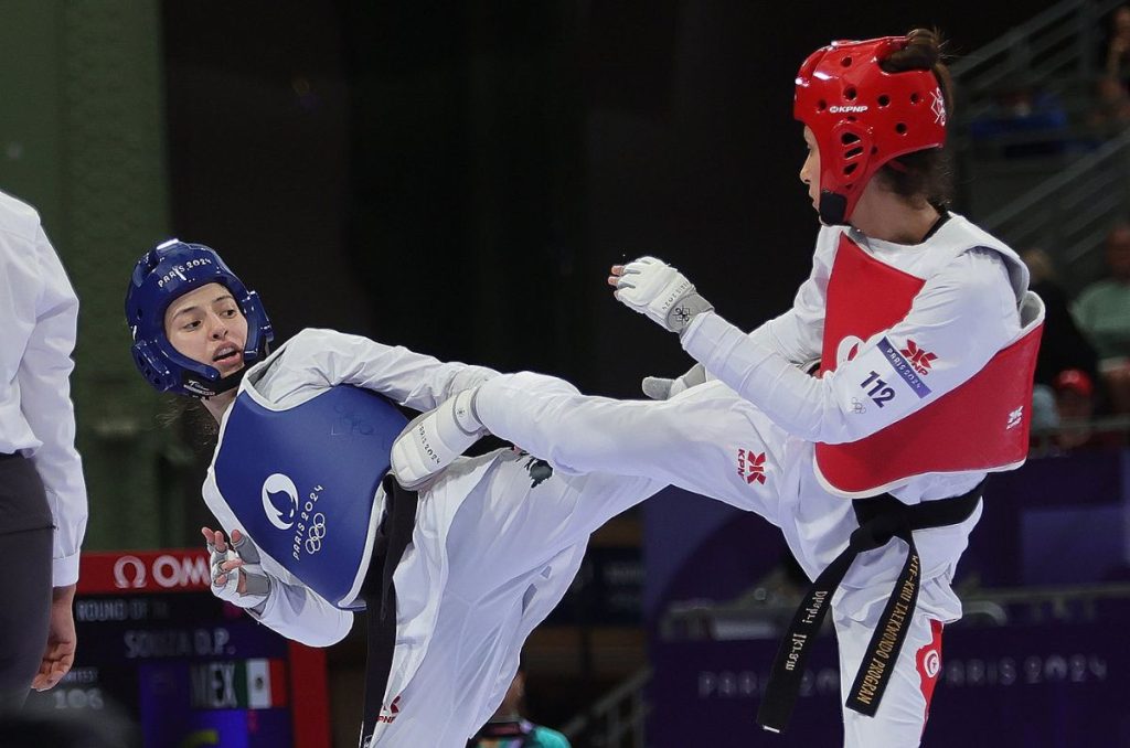 Daniela Souza debutó en taekwondo en los Juegos Olímpicos de París 2024 y queda fuera por una decisión polémica de parte de los jueces