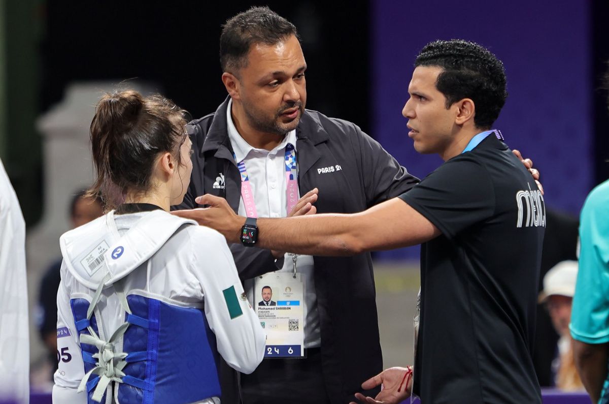 Daniela Souza debutó en taekwondo en los Juegos Olímpicos de París 2024 y queda fuera por una decisión polémica de parte de los jueces / Conade